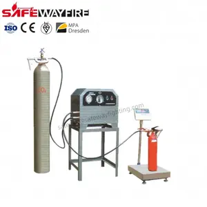 Easy installation and maintenance dcp/CO2/foam/water fire extinguisher refilling machine