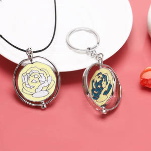 Gioco Jinx rosa blu girevole Cosplay collana portachiavi festa di Halloween roba da te Arcane stagione 2 zaino ciondolo ventagli regali - Product Image 5