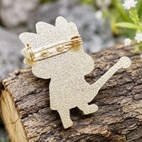Insignes d'épinglette en émail de dessin animé en métal de conception en gros insignes d'épinglette de sport en émail doux de logo personnalisé insigne de broche de vêtements emblème