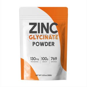 Integratore Minerale di Alta Qualità Amaz OEM/ODM a Marchio Privato per il Benessere Quotidiano e Facile Miscelazione, Polvere di Glicinato di Zinco - Product Image 1