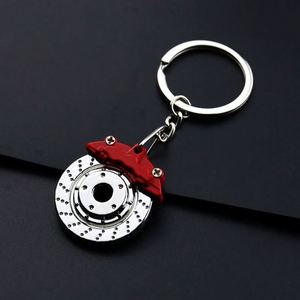 Porte-clés de voiture pour homme, accessoires, nouveau porte-clés rotatif en forme de plaquette de frein à disque, porte-clés de voiture par sublimation - Product Image 4