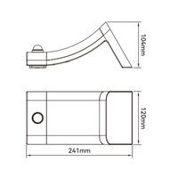 Lampe murale solaire SanJin SJ-SL07 IP54 avec capteur de proximité optique, distance de détection 5-6m, mono silicium, LED 0.2W, 3 CCT, 2.4G, extérieur