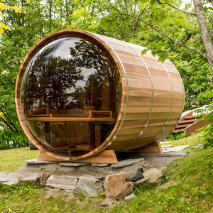Facile installazione 4-6 persona finestre panoramiche barilotto all'aperto vapore <span class=keywords><strong>Spa</strong></span> vasche per <span class=keywords><strong>Sauna</strong></span> camere - Product Image 5