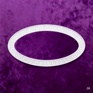 Modern Gypsum <b>Ceiling</b> Rose Moulding Customized Sizes Smooth Surface Environmental Friendly for Exterior Hotel Villa Hospital - Product Image 3