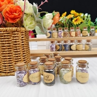Offre Spéciale Prix Usine Mini Bouteille à Vœux avec Pierres Précieuses, Mignonnes Éclats de Cristal, Quartz Poli et Agate pour la Manifestation