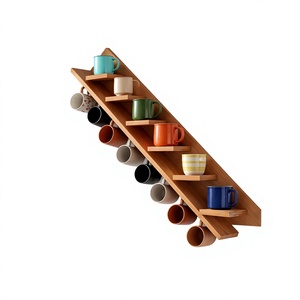 Support de séchage pour tasses en bambou écologique, organisateur de cuisine en bois, présentoir de tasses autoportant de qualité supérieure - Product Image 5