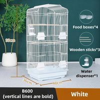 Fabricant de cages à oiseaux pour animaux de compagnie en gros en acier inoxydable double pile volières d'élevage éleveur de pigeons Cage à oiseaux d'élevage