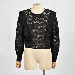 Blusas Casuales de Mujer 100% Poliéster, Venta al por Mayor, Blusa de Encaje para Mujer, Gran Venta - Product Image 1