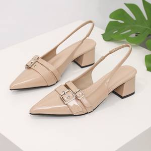 Nuovi <span class=keywords><strong>Sandali</strong></span> Estivi da Donna 2025 Versatili con <span class=keywords><strong>Tacco</strong></span> Alto e Cinturino Posteriore, Comodi, Traspiranti, a Punta, con <span class=keywords><strong>Tacco</strong></span> Grosso, di Tendenza - Product Image 2