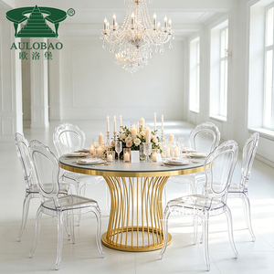 เฟอร์นิเจอร์โรงแรม เก้าอี้พลาสติกใสแบบขายส่ง รุ่น Chiavari สำหรับรับประทานอาหาร ใช้ได้ทั้งภายนอกและภายในห้องนั่งเล่น - Product Image 5