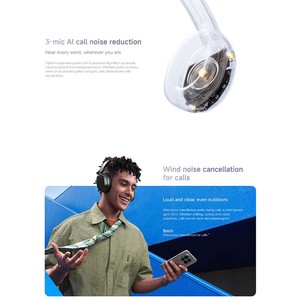 Audífonos Redmi Neo Over-Ear Inalámbricos Bluetooth 5.3 con Cancelación de Ruido ANC, Sonido Hi-Fi, Control Táctil, Color Negro Obsidiana y Blanco Arena - Product Image 5
