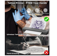 Phomemo M08F A4 Pochoirs De Tatouage Imprimante Thermique Copieur Thermique Sans Fil Machine Peut Logo Personnalisé Bande De Carbone Machine De Transfert