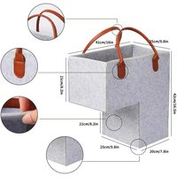 Panier de rangement pliable moderne en feutre, grand format, écologique et durable, pour escalier, organisateur en feutre en forme de L, produit transfrontalier très vendu