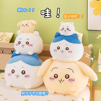 Ensemble de jouets en peluche Chiikawa mignons, en coton doux, oreiller rembourré, Usagi Hachiware, poupée anime Kawaii pour enfants, fans, cadeau d'anniversaire