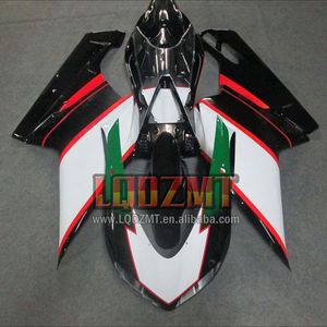 Cuerpo de inyección para <span class=keywords><strong>DUCATI</strong></span> <span class=keywords><strong>848</strong></span> 1098 1198 CC S R 07 08 09 10 11 12 18LQ.13 848R 2007 2008 2009 2010 2011 2012 Rojo blanco <span class=keywords><strong>Carenado</strong></span> - Product Image 5