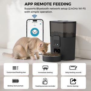 Distributore Automatico di Cibo per Cani e Gatti 3L Compatibile con WiFi Alexa Echo Dispenser Programmabile Ciotola in Acciaio Inox 10 Pasti al Giorno - Product Image 2