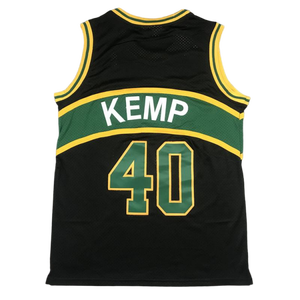 Seattle Super Sonics 2026 para Hombre, Talla 20 #   Gary Payton 40 #   Camiseta <span class=keywords><strong>de</strong></span> Baloncesto <span class=keywords><strong>de</strong></span> Verano Shawn Kemp, Cosida, <span class=keywords><strong>100</strong></span>% Poliéster, para Fanáticos del Deporte - Product Image 2