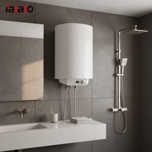 Chauffe-eau électrique portable mural silencieux à chauffage rapide et économe en énergie, style baril <span class=keywords><strong>plat</strong></span>, <span class=keywords><strong>80L</strong></span>/100L, avec affichage numérique - Product Image 4