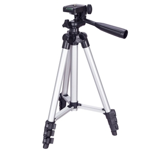 Trípode ajustable para transmisión en vivo, patas plegables de 4 secciones, de aleación de aluminio para DSLR y cámara Digital - Product Image 1