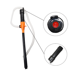 Orange <b>Battery</b> Powered Transfer <b>Pump</b> Motorcycle Car Gas Oil <b>Pump</b> with Flow Control Nozzle Liquid Gasoline Tuning Gasoline <b>Pump</b> - Product Image 6