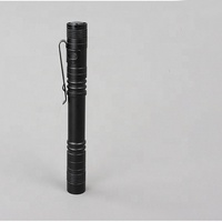 QXMOVING Lampe torche stylo personnalisée avec logo, en alliage d'aluminium, étanche, à piles AAA, petite, promotionnelle, portable, EDC, avec clip