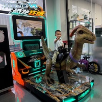 Machine de tir de dinosaures VR dynamique HEROVR, attraction de manège à mouvement pour enfants