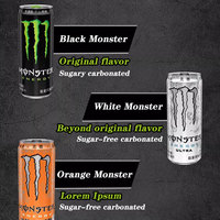 Boissons Énergisantes Multi-Saveurs Gazeuses en Conserve 330ml