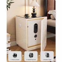 Coffre-fort de chevet intelligent moderne avec chargeur sans fil, empreinte digitale et mot de passe numérique, pour la maison et l'hôtel