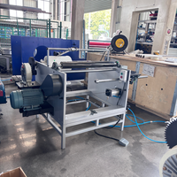 Máquina Manual Rebobinadora de Papel de Aluminio para Producción de Rollos de Papel de Aluminio, Película Plástica y Papel de Silicona