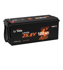 LiTime 24V 100Ah LiFePO4 블루투스 리튬 RV 배터리 팩 해상용 저온 보호 미국 EU AU JP CA 재고 - Product Image 1