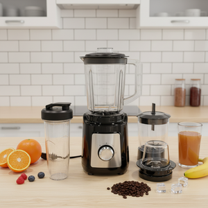 Licuadora Portátil Eléctrica de Alta Calidad, 1000W, 3 en 1, Mezcladora de Frutas, Jarra de PC Irrompible de 2L, a Prueba de Fugas, Fácil de Limpiar, para Exteriores - Product Image 1