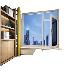 Aluminium #65 Gris 2.0mm Les deux ouverts à rupture thermique 6mm + 12A + 6mm Double fenêtre à battant en verre trempé - Product Image 5