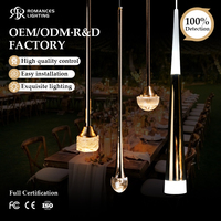 Lustre LED moderne nordique pour mariage, hôtel, fête, en métal et acrylique, petit, 5 têtes, pour plafond