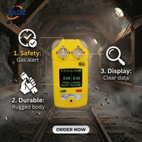 Détecteur de gaz portable OEM CH4 O2 avec étui de protection et couvercle de calibration pour distributeurs en gros et approvisionnement en vrac