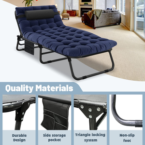 Lit <span class=keywords><strong>de</strong></span> <span class=keywords><strong>camping</strong></span> pliable en aluminium, chaise <span class=keywords><strong>de</strong></span> plage, chaise longue - Product Image 3