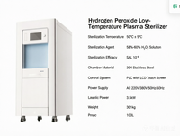 Stérilisateur à plasma basse température H2O2, désinfecteur à froid certifié CE pour laboratoires, centres d'endoscopie et instruments de précision