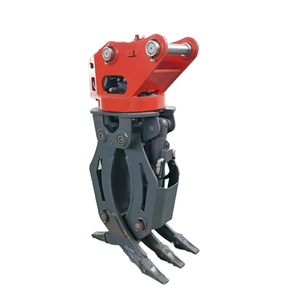 Pinza Hidráulica Giratoria de 360 Grados para Excavadora, de Alta Resistencia, para Agarre de Troncos de Madera, Accesorio para Demolición, Manipulación de Chatarra y Reciclaje - Product Image 1