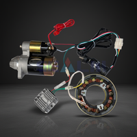 ELEKTRISCHE START KITS FÜR 178F GENERATOR DIESEL 5KW STARTER MOTOR SCHLÜSSEL SCHALTER SCHALTER SCHWUNGRAD RING ZAHNRAD AVR MAGNETIC DRUM