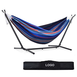 Amaca da esterno portatile in tela da campeggio con supporto in acciaio inossidabile - Product Image 2