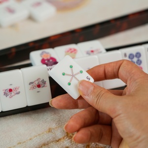 Fichas de Mahjong Americanas de Acrílico con Peso, 160 Piezas, Estilo Urbano Moderno, Plegables y Portátiles para Noches de Juego en Apartamentos - Product Image 6