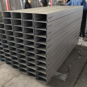 Fabricant de chemins de câbles industriels ventilés et perforés en acier inoxydable 400*200, revêtement poudré, type cheminée 304, vente en gros - Product Image 1