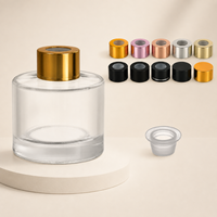 Bouteille diffuseur d'aromathérapie en verre ambré avec bouchon 50ml 100ml, pour diffuseur d'ambiance et huiles essentielles, impression sérigraphique