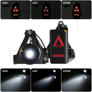 High Quality Running Accessories Waterproof Night Safety Red Warning <strong>Chest</strong> Running <strong>Lights</strong> for <strong>Runners</strong> Sport LED - Product Image 4
