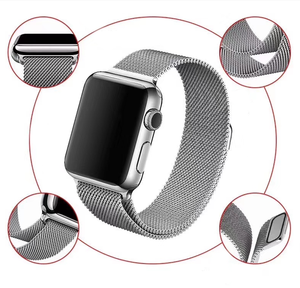 Vente en gros de bracelets magnétiques <span class=keywords><strong>milanais</strong></span> Sumashi en métal et acier inoxydable pour montres de la série 6 5 4 3 2 1 <span class=keywords><strong>bracelet</strong></span> à breloques - Product Image 1
