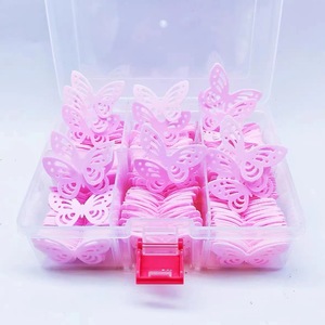 Commercio all'ingrosso della fabbrica <span class=keywords><strong>Topper</strong></span> della torta della farfalla della carta del mestiere per la laurea di Halloween feste di natale delle ragazze di Pasqua numero - Product Image 4