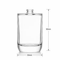 Botol Parfum Spray Kaca 100ml dengan Dasar Tebal, Warna & Logo Dapat Disesuaikan, Botol Kosong dengan Cetak Sablon