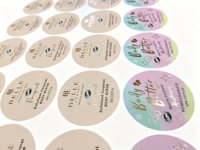 Autocollants de remerciement personnalisés en papier - Étiquettes adhésives circulaires pour soutenir et promouvoir les petites entreprises