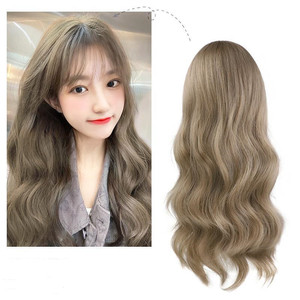 Tóc Mái Dài Trung Bình Sóng Lớn Giá Rẻ Tóc Mái Nữ Lụa Nhiệt Độ Cao Phổ Biến - Product Image 2