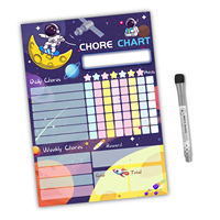 Calendriers interactifs magnétiques en feutre UCI Uni, tableau blanc personnalisé effaçable à sec, planificateur quotidien et hebdomadaire, décoration Art Déco