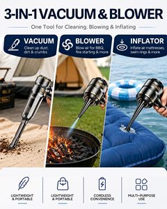 High Power Cordless <b>Car</b> <b>Vacuum</b> <b>Cleaner</b> 16000Pa Brushless Motor Portable <b>Vacuum</b> and Blower 2 in 1 - Product Image 6